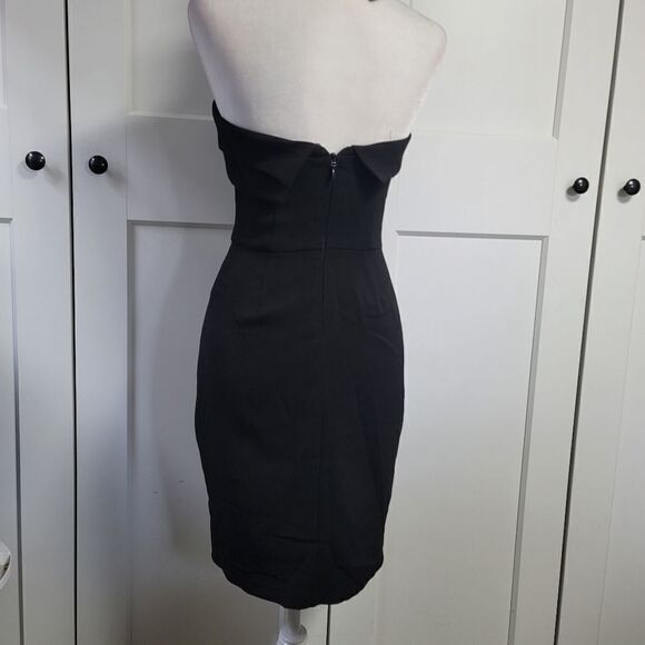 Adelyn Rae Halter asymmetrical sheath dress in black size xsmall - Picture 16 of 16